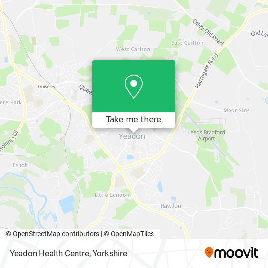 Yeadon Health Centre map