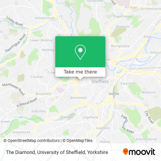 The Diamond, University of Sheffield map