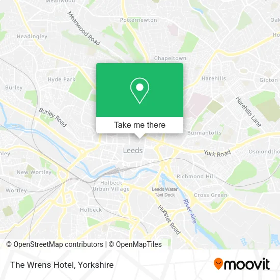 The Wrens Hotel map