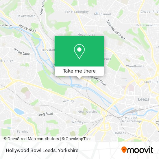 Hollywood Bowl Leeds map