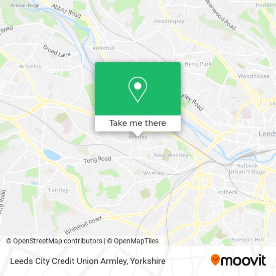 Leeds City Credit Union Armley map