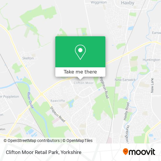 Clifton Moor Retail Park map