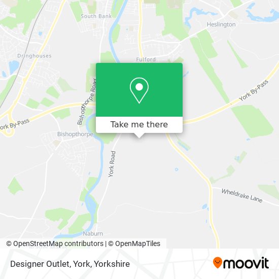 Designer Outlet, York map