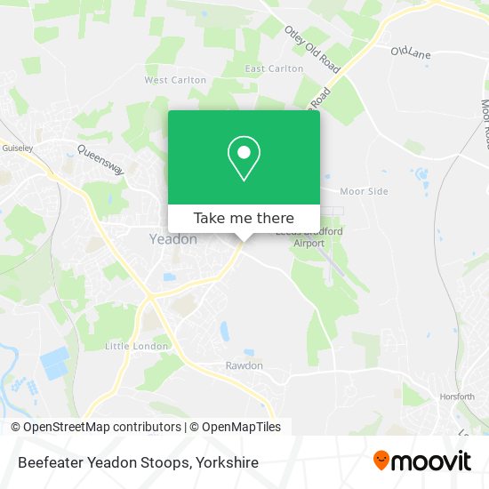 Beefeater Yeadon Stoops map
