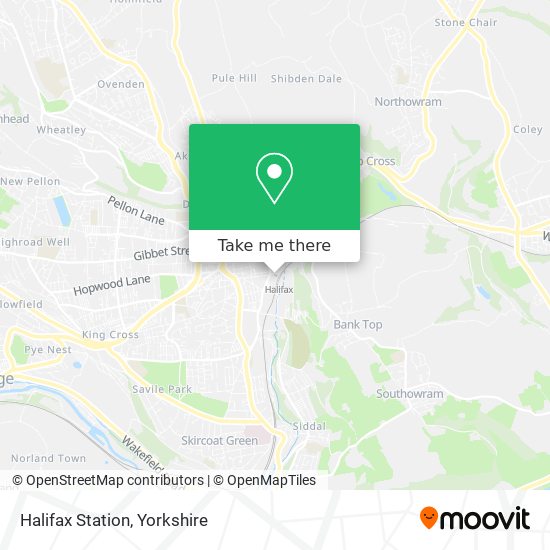 Halifax Station map