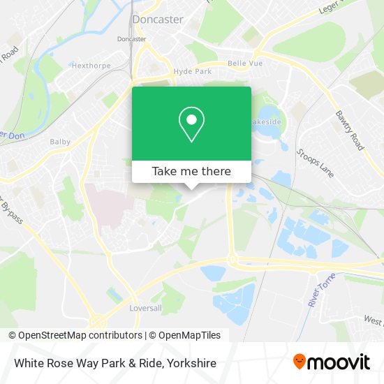 White Rose Way Park & Ride map