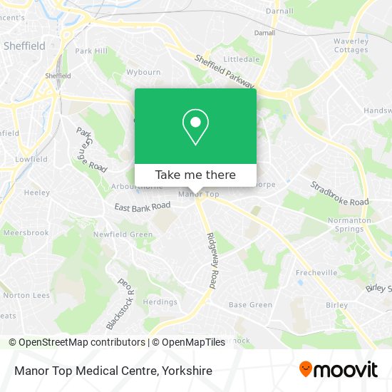 Manor Top Medical Centre map