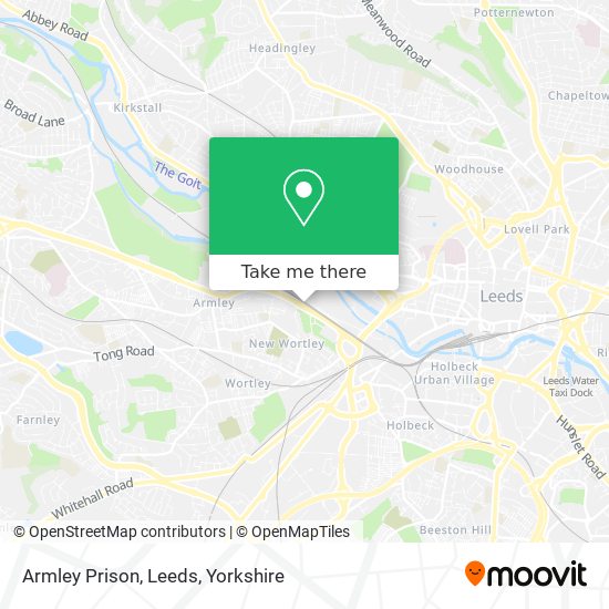Armley Prison, Leeds map