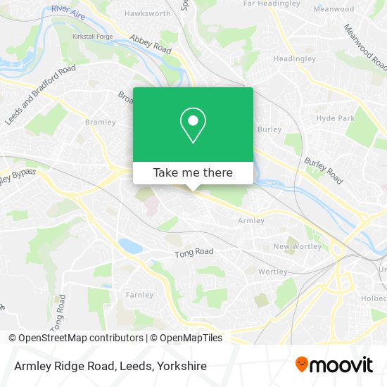 Armley Ridge Road, Leeds map