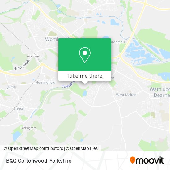 B&Q Cortonwood map