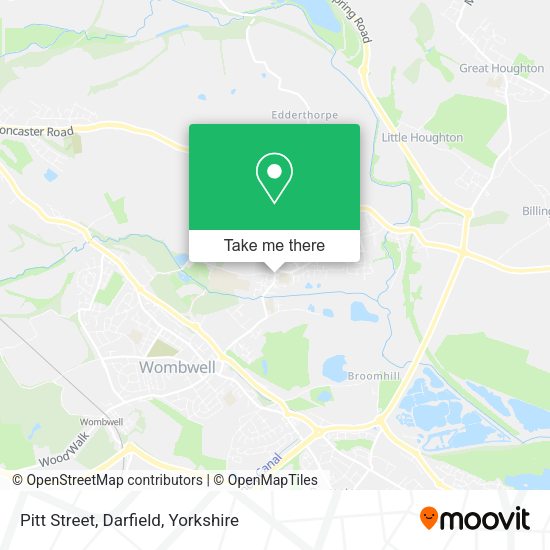 Pitt Street, Darfield map