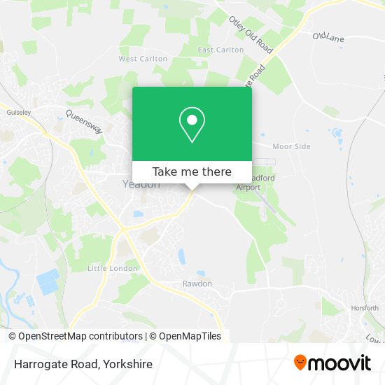 Harrogate Road map