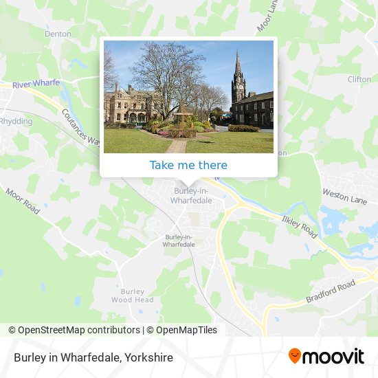 Burley in Wharfedale map