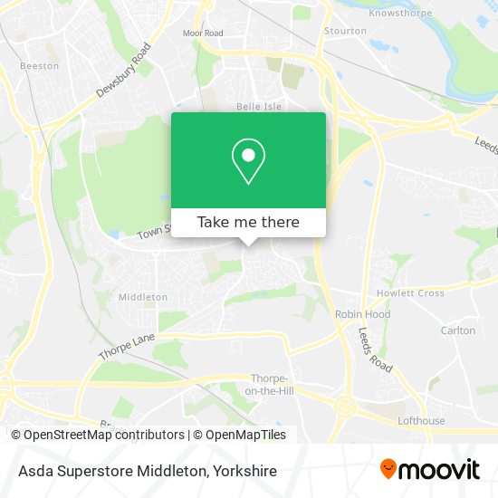 Asda Superstore Middleton map