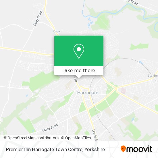 Premier Inn Harrogate Town Centre map