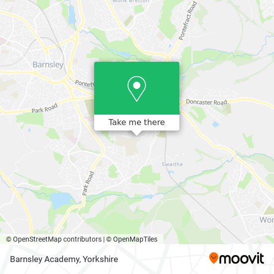 Barnsley Academy map