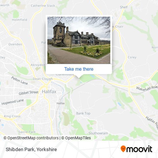 Shibden Park map