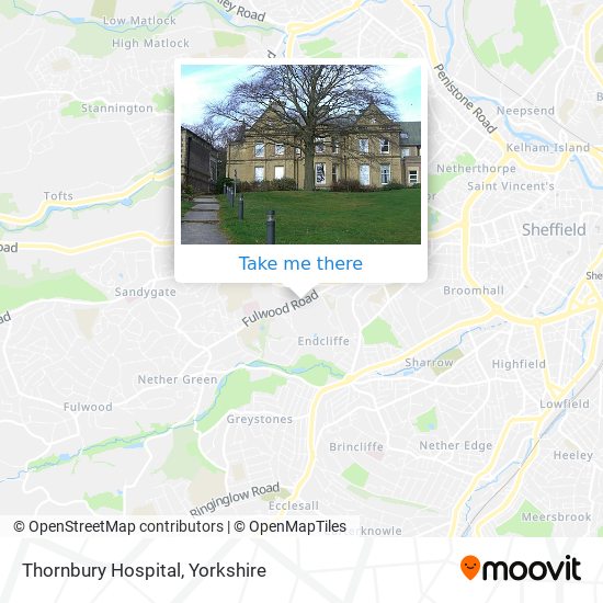 Thornbury Hospital map