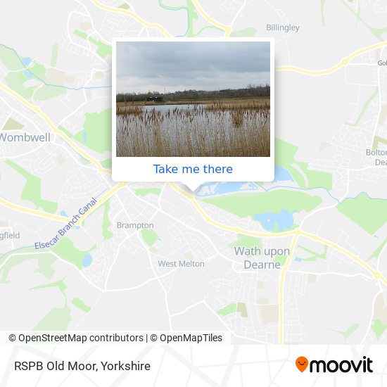 RSPB Old Moor map