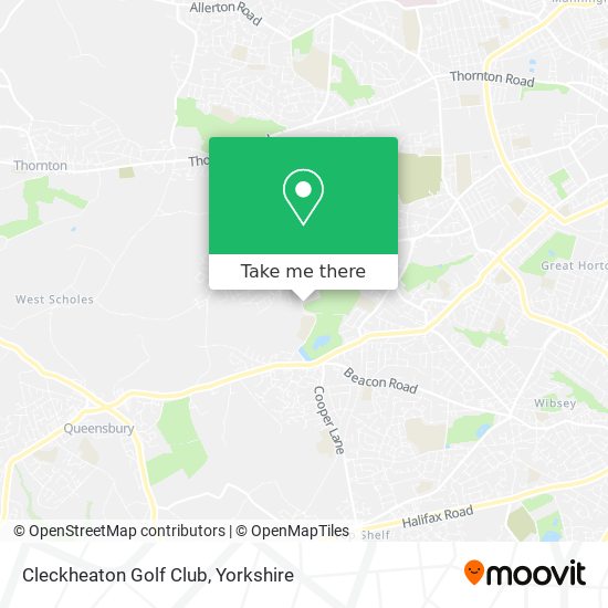 Cleckheaton Golf Club map