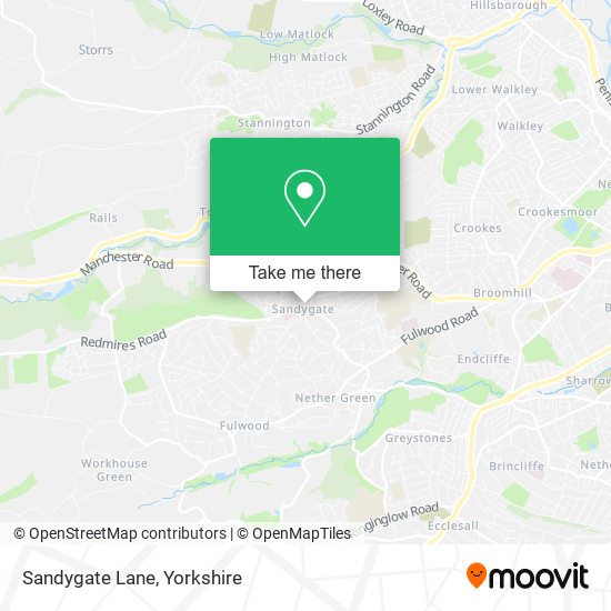 Sandygate Lane map
