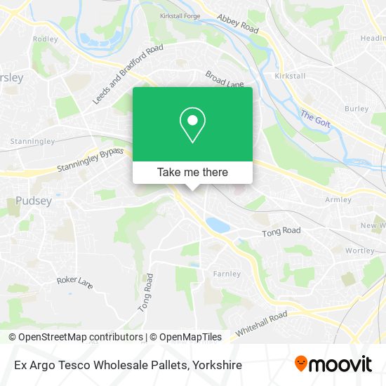 Ex Argo Tesco Wholesale Pallets map