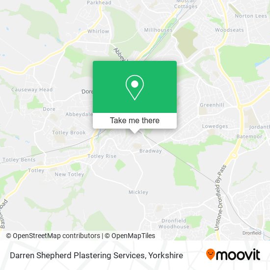 Darren Shepherd Plastering Services map