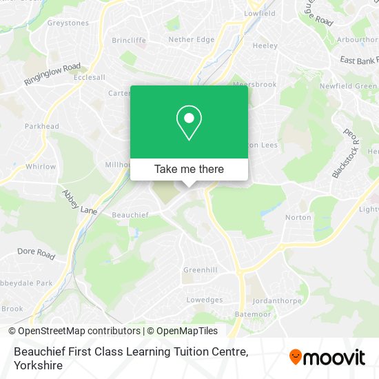 Beauchief First Class Learning Tuition Centre map