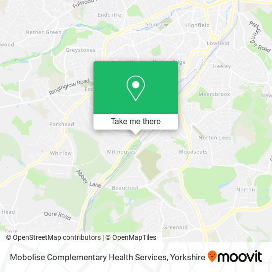 Mobolise Complementary Health Services map