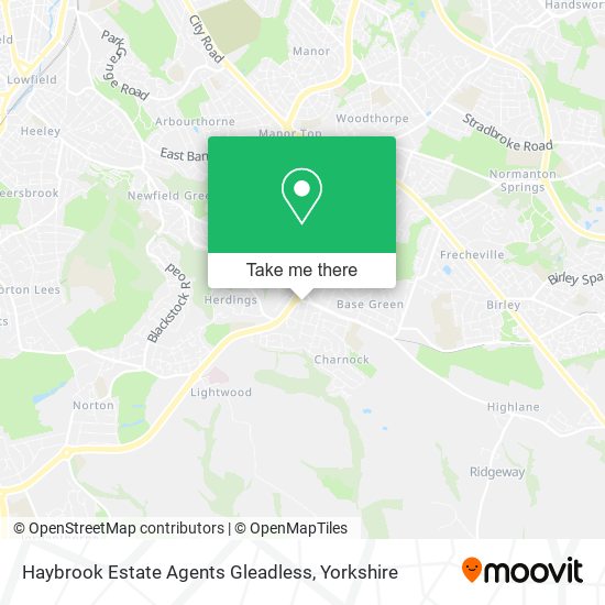 Haybrook Estate Agents Gleadless map