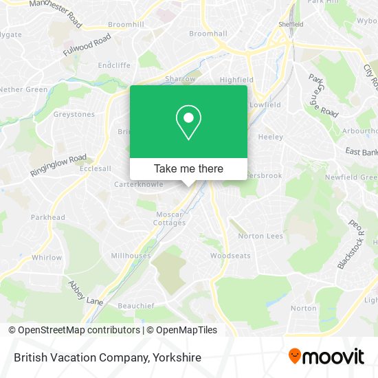 British Vacation Company map