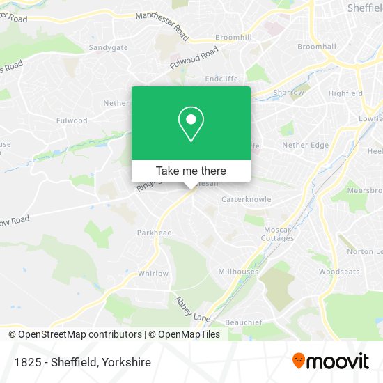 1825 - Sheffield map