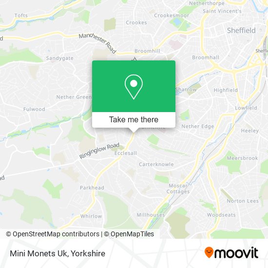 Mini Monets Uk map