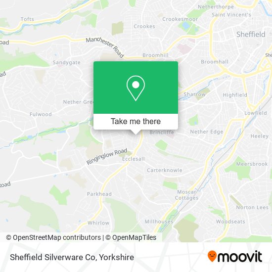 Sheffield Silverware Co map