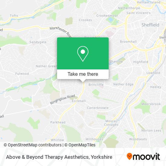 Above & Beyond Therapy Aesthetics map