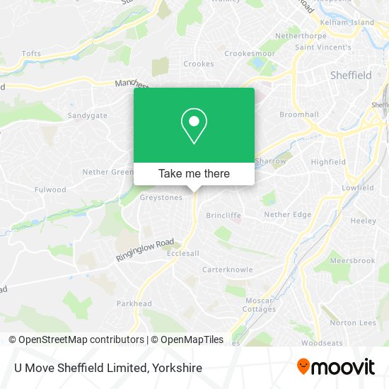 U Move Sheffield Limited map