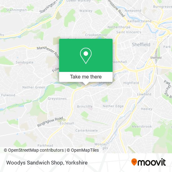 Woodys Sandwich Shop map