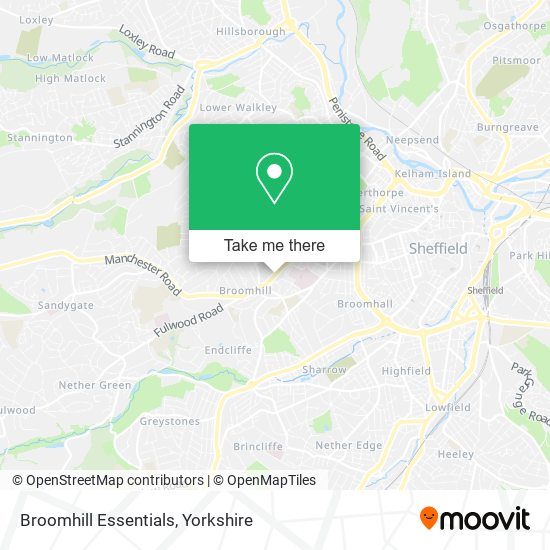 Broomhill Essentials map