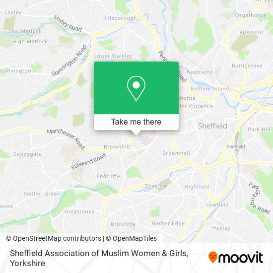 Sheffield Association of Muslim Women & Girls map