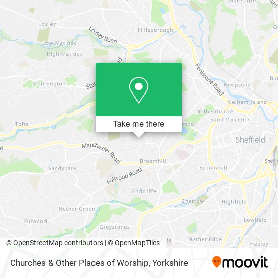 Churches & Other Places of Worship map