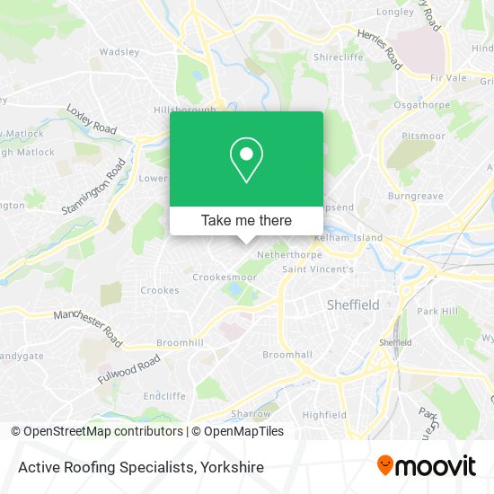 Active Roofing Specialists map