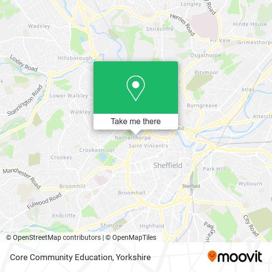 Core Community Education map