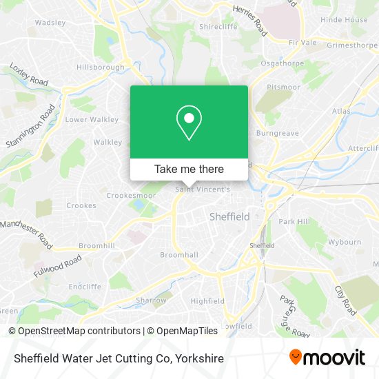 Sheffield Water Jet Cutting Co map