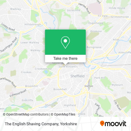 The English Shaving Company map