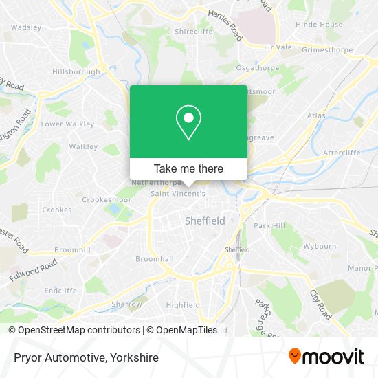 Pryor Automotive map