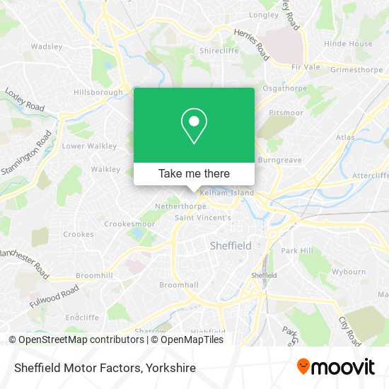 Sheffield Motor Factors map