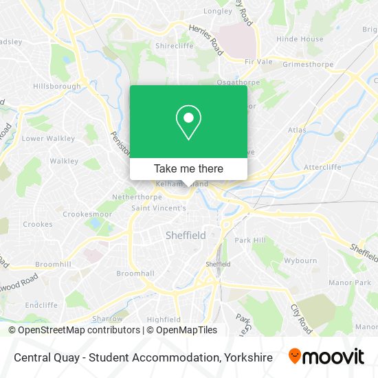 Central Quay - Student Accommodation map