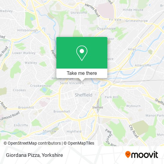 Giordana Pizza map