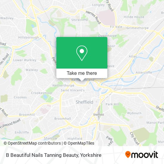 B Beautiful Nails Tanning Beauty map