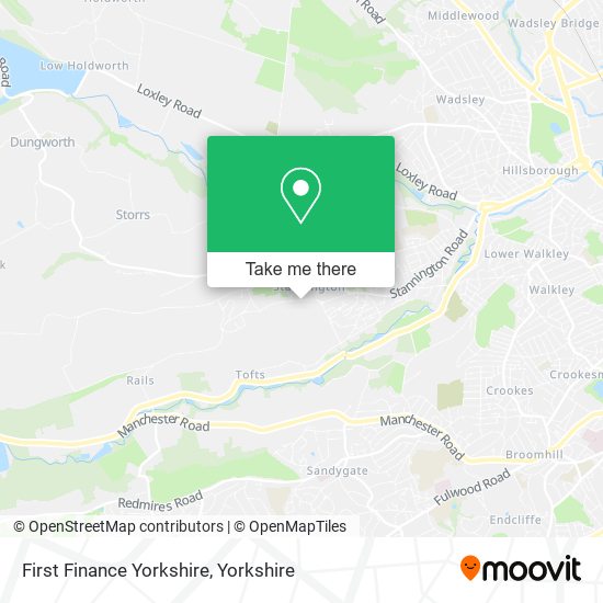 First Finance Yorkshire map